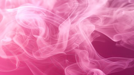Smoke on a vibrant pink background. Generative ai