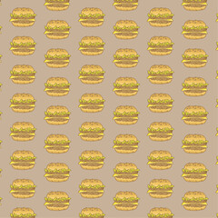 Burgers pattern brown opacity vector food decoration background