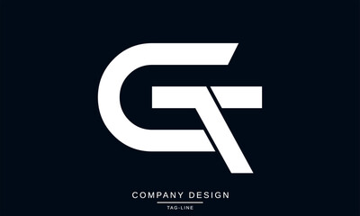 GT, TG, Abstract Letters Logo Monogram