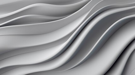 Fototapeta premium Abstract wavy lines on a white background. Generative ai