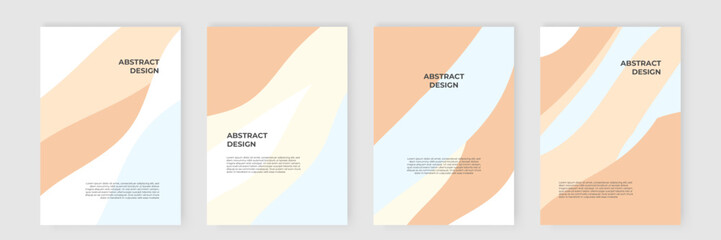 Modern abstract covers set, minimal covers design. Colorful geometric background, vector illustration.