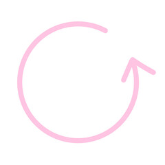 Pink Arrows line Hand Drawn Doodle divider Elements