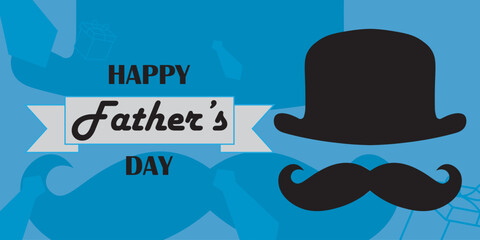 Naklejka premium Background design with the theme of father's day