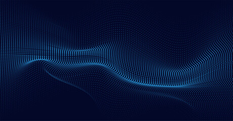 Blue Particle Technology Background