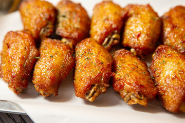 chicken wings on a plate