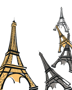 Abstract background with Eiffel Tower