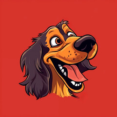 Cute Puppy Dog Logo Social Media Account Logo Vector Style Logo