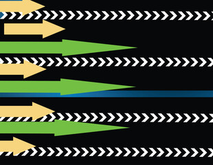 lots of arrows vector illustration