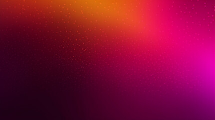 暗い粒状の背景に鮮やかな色のグラデーション、ピンク、イエロー、マゼンタ、パープル、抽象的なヘッダーポスターデザイン、鮮やかな色のノイズテクスチャGenerativeAI
