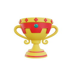 3d rendering game asset trophy