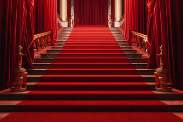 red carpet in the room generative ai