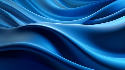Obraz premium Silk blue waves
