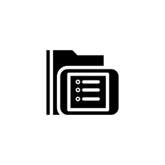 Fototapeta premium catalog document folder solid icon