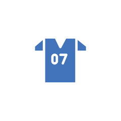 cloth dress jersey solid icon