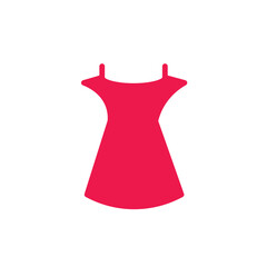 clothing dress woman solid icon