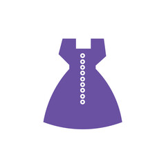 dress fashion girl solid icon