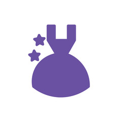 dress outfit princess solid icon