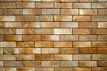 Vintage Brick Wall with Spotlight Background.