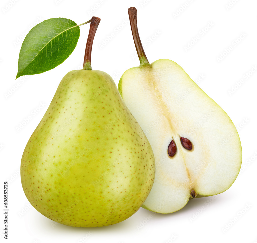 Wall mural Pear isolated on white background