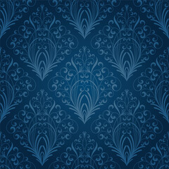 Fototapeta premium Seamless floral pattern. Vector illustration.