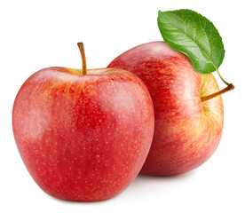 Red apple isolated on white background