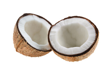 Fototapeta na wymiar coconut isolated on transparent png