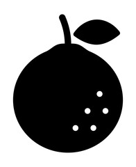 オレンジのシルエットアイコン