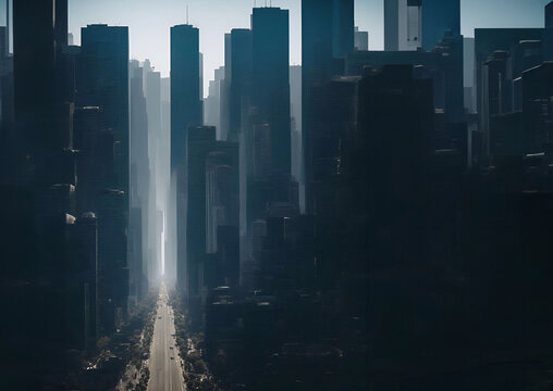 future city cyberspace Cinematic daylight generative ai illustration art