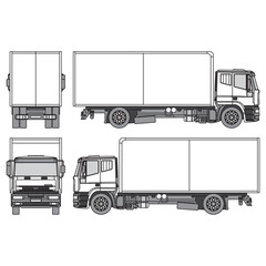 truck car outline, part 85