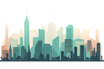Fototapeta na wymiar city skyline illustration