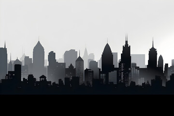 Obraz premium city skyline illustration