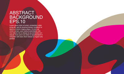 Vector colorful abstract fluid and geometric background. Vector pattern illustration