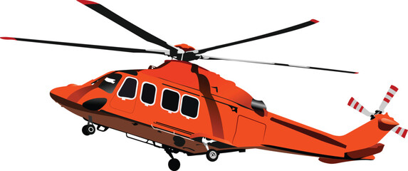 Naklejka premium Air force. Combat helicopter. Vector illustration
