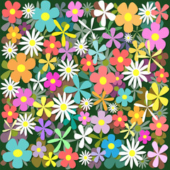 A Floral Background with Lots of Flowers