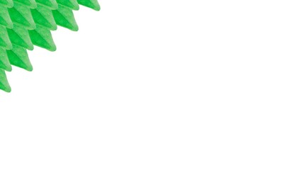 Obraz premium green leaves frame space for text