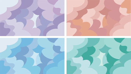 抽象的な背景　カラーバリエーション