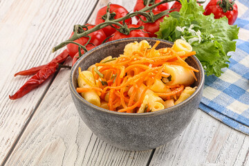 Korean food - pickled bamboo stalks