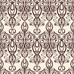 vector seamless vintage retro pattern