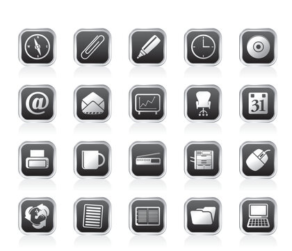 Office tools icons - vector icon set 2