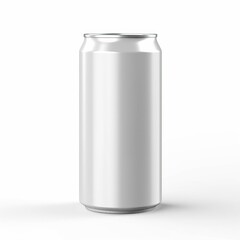 Portrait soda cans mockup isolated on white AI Generative