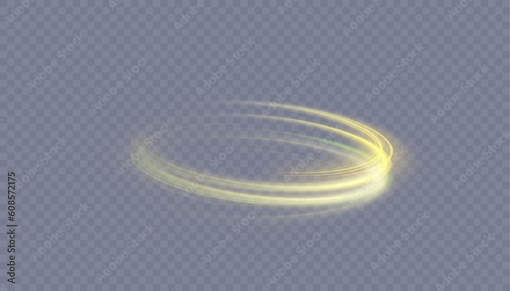 Poster a bright plume of luminous rays swirling in a fast spiraling motion. light golden swirl. luminous li