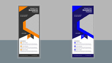 Corporate roll up banner design 