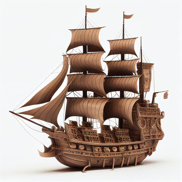 AI generative cardboard objects