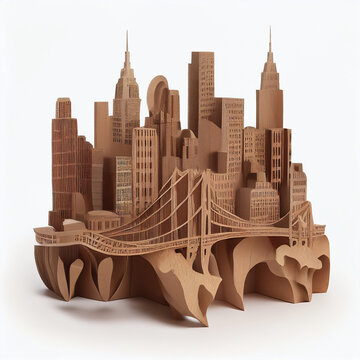 AI generative cardboard objects