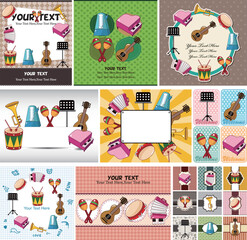 Musical instruments card
