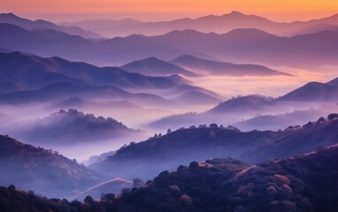 Breathtaking Blue Misty Mountains: Discover the Enchanting Beauty of Nature's Serene Tapestry, Generative AI