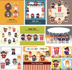 Obraz premium costume party card