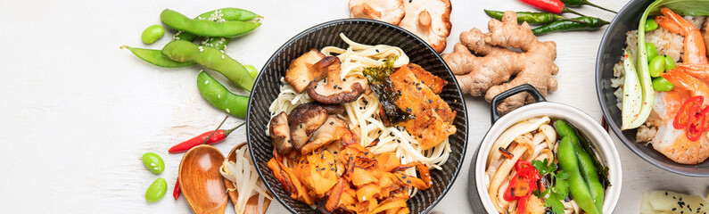 Chinese food, chinese traditional cuisine dishes.