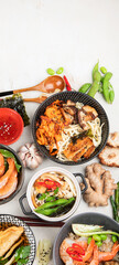 Chinese food, chinese traditional cuisine dishes.