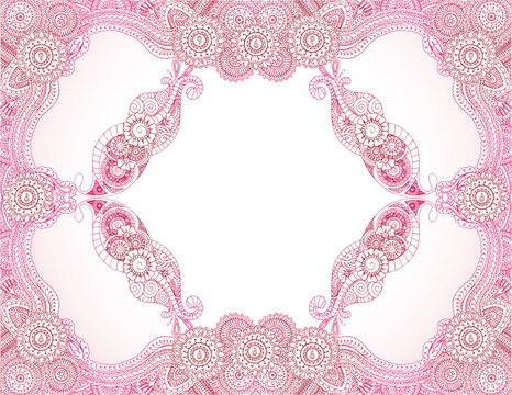 luxury floral pattern line art drawing spiritual geometry spiral element abstract art background 2